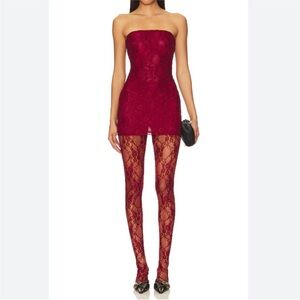 New with tags Somebodee The Bruna Dress in Burgundy.